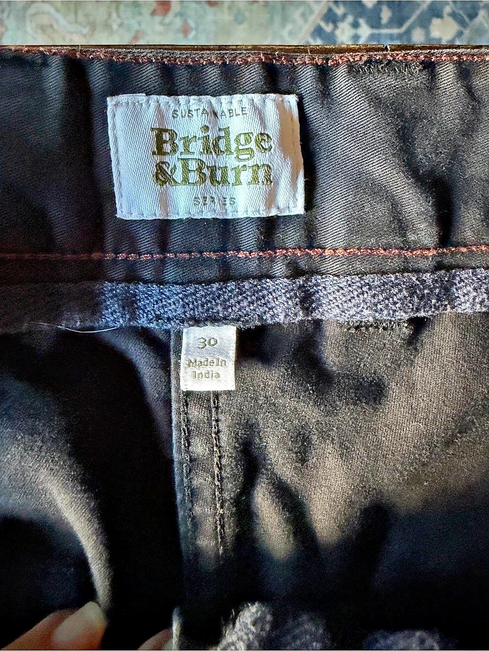 Bridge & Burn Cropped Pants in Black Waist 30 - Picture 5 of 7